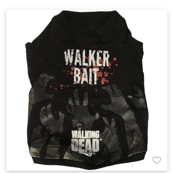 Crowded Coop The Walking Dead "Walker Bait" Dog Shirt, Medium - Picture 5 of 7